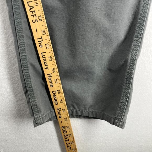 CARHARTT Pants Men 34x30 B151 Carpenter Dungaree Fit Utility Cotton Canvas Gray - Picture 13 of 15